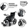 thumbnail image 3 of Lightweight Durable Electric Wheelchair for Adults, 265 lbs Capacity, Up to 13 Miles Range, All-Terrain Travel Power Wheel Chair for Seniors, Airline&Cruise Approved, US-Based Support, ComfyGo 6011, 3 of 6