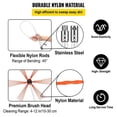 thumbnail image 3 of Chimney Sweep Kit, Chimney Brush Kit with 12 Nylon Flexible Rods and 2 Brush Head, Rotary Chimney Cleaning Kit Driven by Drill, Chimney Brush Rod Kit for Sweeping Fireplace, 3 of 3