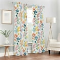 thumbnail image 7 of GZHJMY Colorful Leaves Blackout Curtains 84x42in,Thermal Insulated Room Darkening Curtains Window Curtain Panels for Bedroom Bath Living Room11 Home Decor, 7 of 7