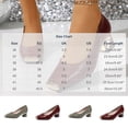 thumbnail image 3 of Byworldtasic Women's Block Heel Loafers Fashion Slip On Square Toe Non Slip Low Chunky Heel Dress Office Pumps, 3 of 9