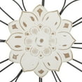 thumbnail image 6 of DecMode White Metal Floral Wall Decor (2 Count), 6 of 10