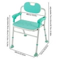 thumbnail image 3 of Foldable Shower Chair with Arms,Folding Shower Chair 5-Level Adjustable for Private Washing,for Elderly,Disabled,Pregnant,Heavy Duty Elderly Shower Chair, 3 of 13