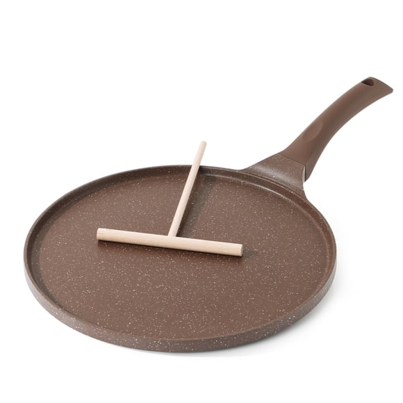 Sartén para crepes SENSARTE, antiadherente, revestimiento de granito suizo, 30 cm, para inducción