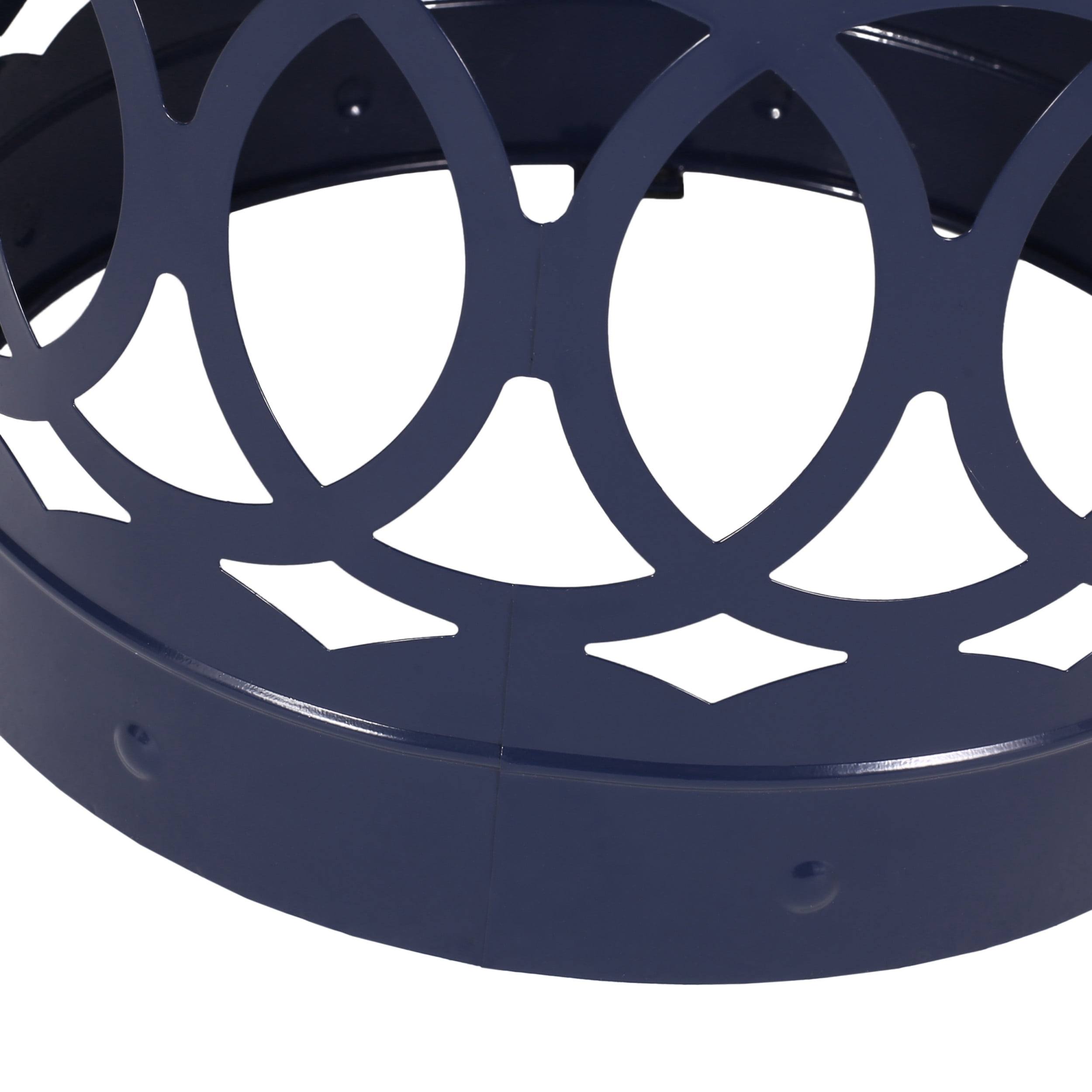 Holt Metal Outdoor Side Table, Navy Blue