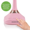 thumbnail image 4 of OVENTE 6'' Lighted Round Vanity Mirror, Table Top, 360 Degree Spinning, 1X 5X Magnifier, MP3 Audio, Baby Pink MRT06P1X5X, 4 of 11