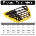 thumbnail image 2 of Jinsinto 5pcs 3.1mm-19mm Pipe Screw Extractor Bolt Remover Removal Tool Kit, 2 of 5