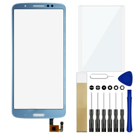 For Motorola Moto G6 Plus XT1926-3 Replacement Front Touch Screen Digitizer Tool Blue