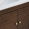 thumbnail image 2 of Modway Ledger 36" Modern Solid Mindi Wood Bathroom Vanity in Walnut/White, 2 of 9