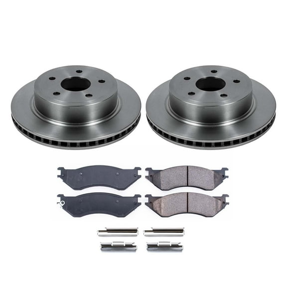 Ultimate Brakes Rear Ceramic Brake Pad and Rotor Kit with Hardware WM80616