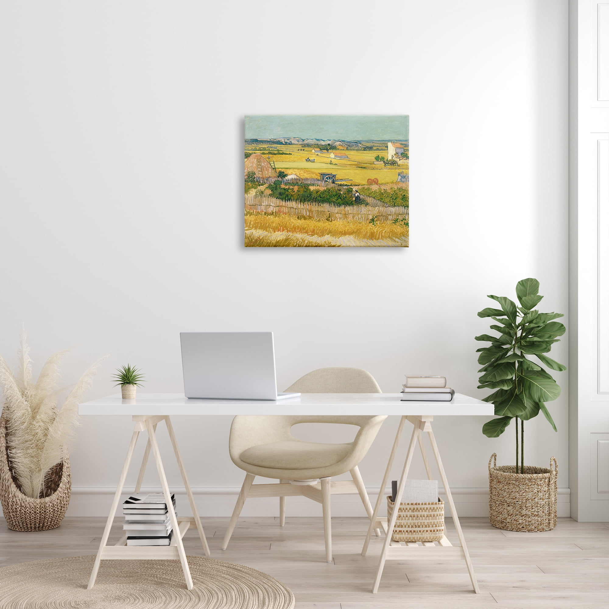 Stupell Industries The Harvest Vincent van Gogh Classic Painting Painting Gallery Wrapped Canvas Print Wall Art, Design by one1000paintings