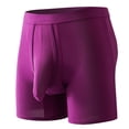 thumbnail image 1 of Caleçons pour Hommes à Double Pochette, Boxeurs Longs à Jambe Évasée, Boxeurs avec Pochette Séparée, Troncs en Modal, Boxeurs d'Incontinence, sous-Vêtements pour Hommes, 1 of 2