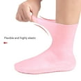 thumbnail image 4 of Silicone Feet Socks, 1 Pair Pink Silicone Moisturizer Socks Anti Slip Reusable Soft  for Rough Skin S size,L size, 4 of 7