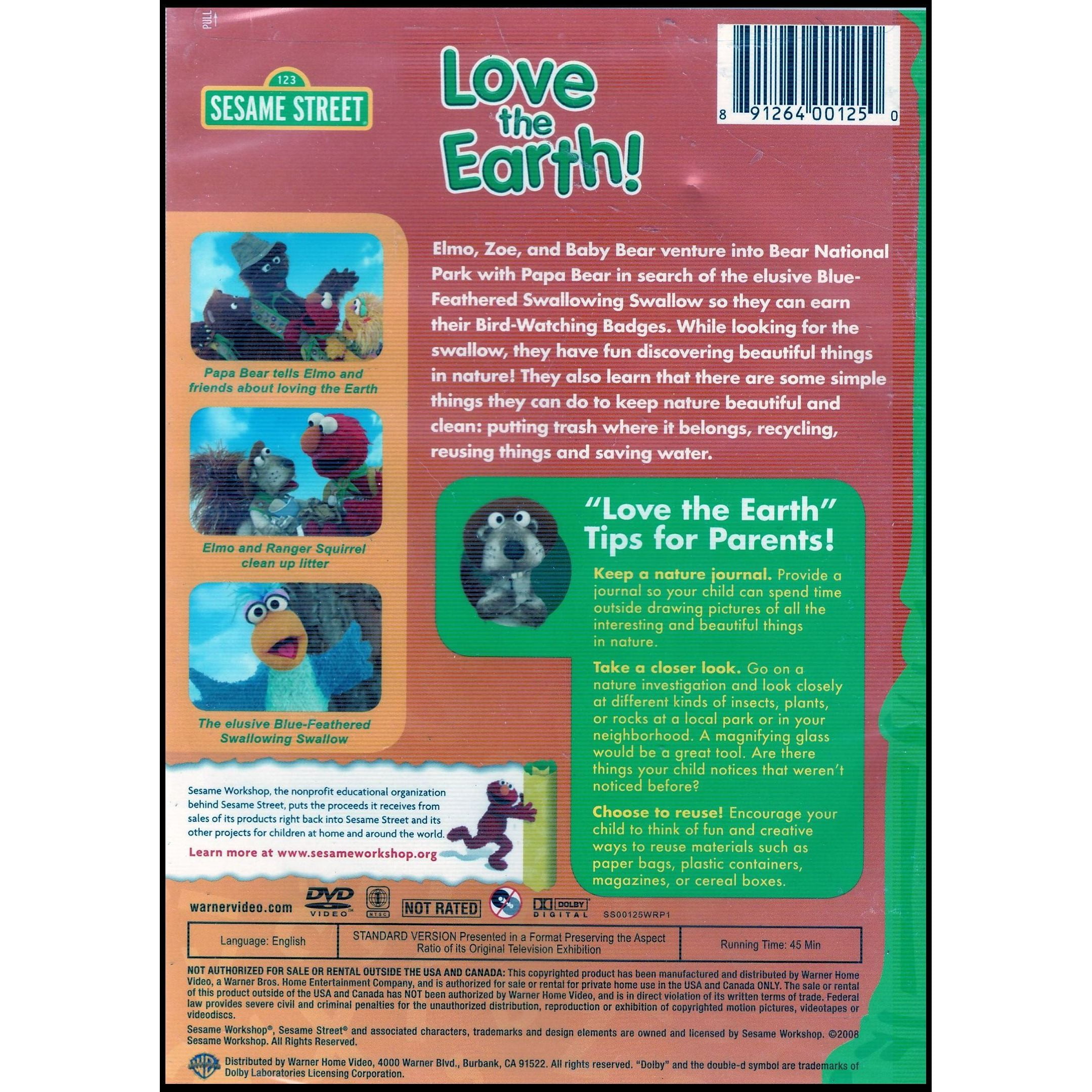 Sesame Street: Love the Earth! (DVD) 891264001250| eBay