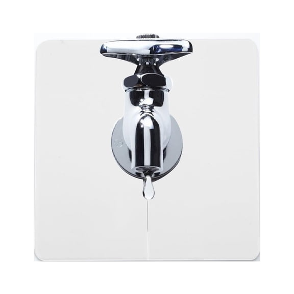 HOOWIFFY White PVC Decorative Pipe Cover Sleeve 8.6x8.6x0.7in for Bathroom and Kitchen Plumbing