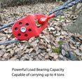 thumbnail image 3 of Heavy Duty Winch Pulley, Red Winch Snatch Block  For Trucks, 3 of 8