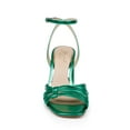 thumbnail image 7 of Jewel Badgley Mischka Michelle Metallic Strappy Block Heels, 7 of 7