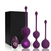 Kegel Balls for Women with Remote Control,Kegal Balls Pelvic Floor Strengthening Device Women and Kegel Exercises Products, Kegel Exercise Weights for Beginners & Advanced(Purple)