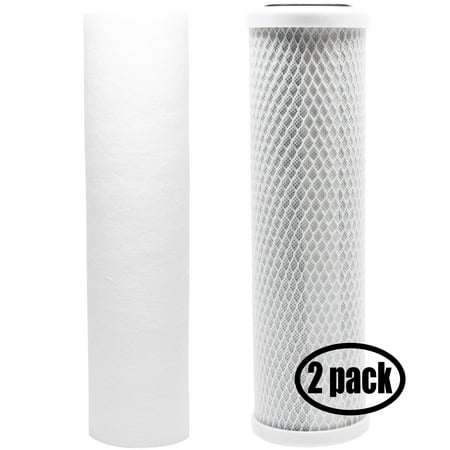 

3-Pack Replacement for Filter Kit for GE GXWH20S RO System - Includes Carbon Block Filter & PP Sediment Filter - Denali Pure Brand