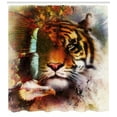 thumbnail image 3 of Ambesonne Tiger Shower Curtain, Nature Wildlife, 69"Wx75"L, Multicolor, 3 of 3