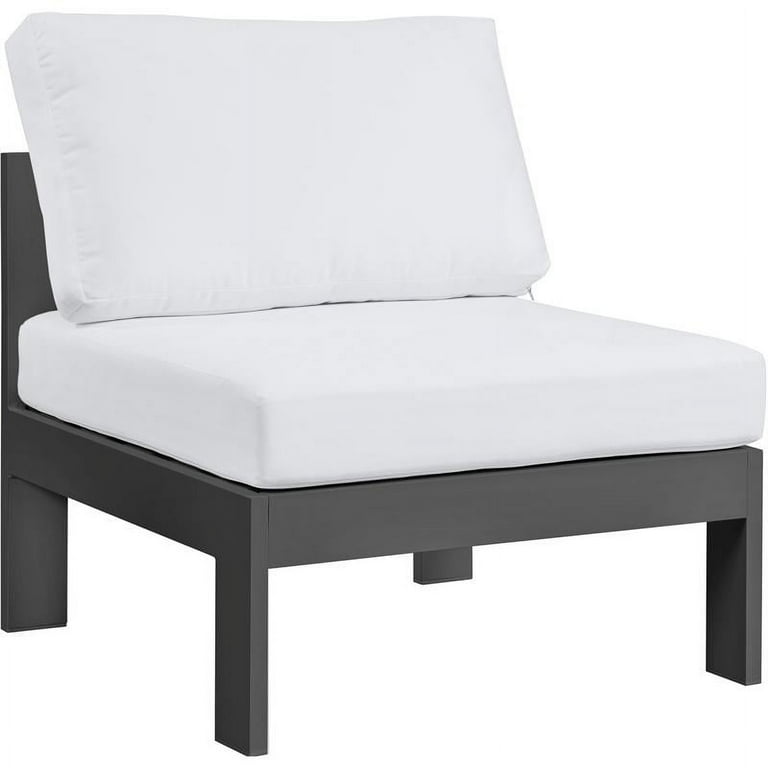 Meridian Furniture Nizuc Outdoor Patio Aluminum Modular Armless Chair Meridian Furniture Nizuc Outdoor Patio Aluminum Modular Armless Chair
