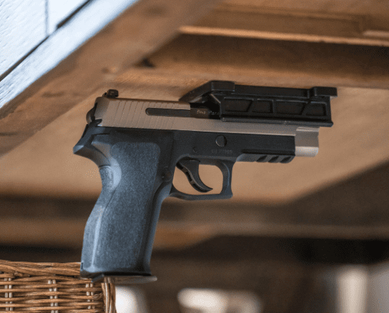 50lbs Gun Magnetic Mount Holder Holster Concealed Pistol For Car Bed Desk Truck 