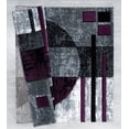 thumbnail image 2 of United Weavers Drachma Attica Modern Abstract Area Rug, Plum, 5'3" x 7'6", 2 of 5