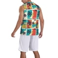 thumbnail image 2 of Sikiie Colorful Hawaii Palms Basketball Jersey Reversible Men's Mesh Athletic Sports Shirts Training Practice S-4XL, 2 of 6