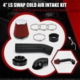 thumbnail image 4 of LS Swap Cold Air Intake + Red Filter For LSX LS1 LS2 4.8 5.3L 5.7L 6.0L Restomod, 4 of 9