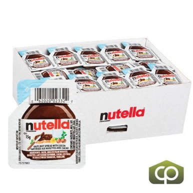 Ferrero Canada Nutella Hazelnut Spread Portions 15 GR (120/Case) - 0.53 oz (6.3 lbs)
