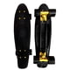 thumbnail image 2 of JS Roller Patineta penny board de 22 pulgadas para niños, adultos con llantas de goma y superficie antiderrapante black gold, 2 of 2
