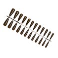 thumbnail image 2 of Youkk Fake Nail Set French Style Scratch Resistant Press-on Fingernails Full Cover Removable Trimble Adjustable Manicure Stickers Type 4, 2 of 6