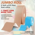 thumbnail image 2 of Kinesiology Tape Roll 35M, K Tape Knee Support Uncut Roll, Muscle Tape for Pain Relief, Beige, 2 of 5