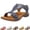 28# Dark Blue, variant on Womens Orthopedic Sandals Non Slip Slip on Arch Support Summer Flat Sandals Wide Width Sneakers 2026 Beach Vacation Orthopedic Shoes,Watermelon Red,36