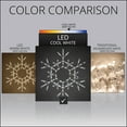 thumbnail image 6 of Kringle Traditions 36” Cool White LED Christmas Snowflake Light, Fold-Flat Outdoor Lighted Snowflake, 6 of 11