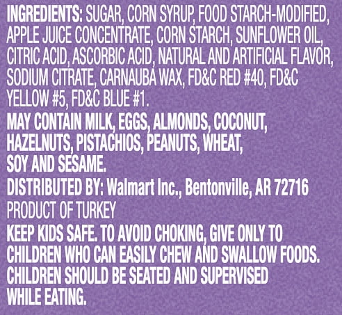 Great Value Fruit Smiles Snacks, Tangy Flavor, 10 Count