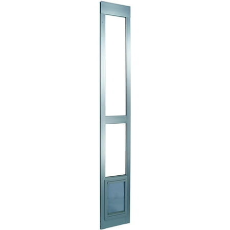 Ideal Patio Dog Door - Ideal Modular Aluminum Patio Pet Door Mill Finish, Small