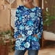 thumbnail image 2 of TaTaai Women’s Print Long Sleeve Round Neck T Shirts Casual Loose Blouses With Pockets Soft Polyester Tops Fall Spring Daily Street Tees Gift, 2 of 7
