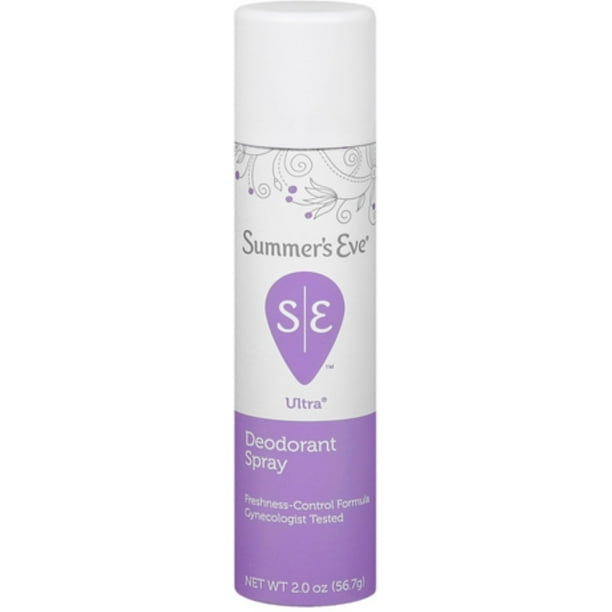 Summer's Eve Feminine Deodorant Spray Ultra Extra Strength 2 oz (Pack