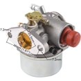 thumbnail image 3 of YISITIAN Carburateur Compatible avec Yard Machines Modèle 24A-463B129 Déchiqueteuse Râpe Carb CJ919-71935, 3 of 5