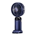 thumbnail image 3 of Ventilador Ventiladores de 5 velocidades 5000mAh Plegable para oficina en casa Camping al aire libre Azul oscuro Azul, 3 of 6
