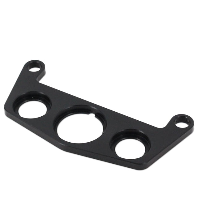 Soporte de abrazadera para luz indicadora de base de interruptor de encendido fácil de instalar para Honda TRX Negro