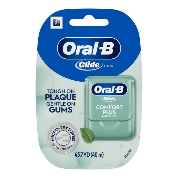 Oral-B Glide Comfort Plus Dental Floss, Mint, 43.7 Yards, 1 Ea, 2 Pack