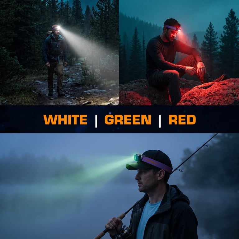 EverBrite Rechargeable LED Headlamp, 2 Pack for Kids and Adults