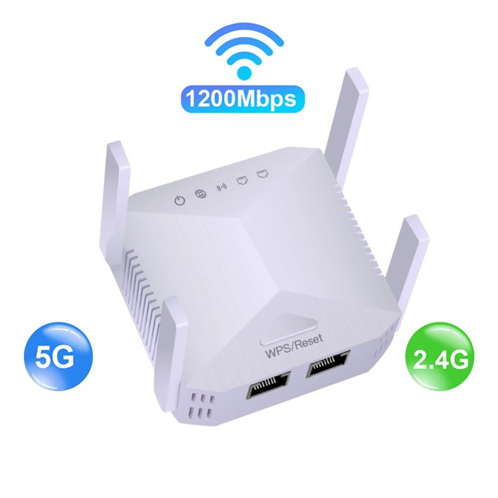 Acheter Répéteur WiFi sans fil longue portée, amplificateur Wi-Fi 2.4G/5Ghz,  1200 M, routeur Wifi, Point d'accès