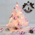 thumbnail image 5 of GadgetVLot Pink Little Christmas Tree Mini Desktop Ornaments Christmas Decoration Mini Christmas Tree, 5 of 11