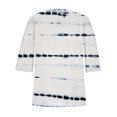 thumbnail image 4 of ICHUANYI Clearance Fashion Women Solid T-shirt Mid-length 3/4 Sleeves Blouse Round Neck Casual Tops(White, S) ICHUANYI WER2023080808481, 4 of 4