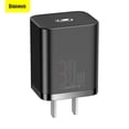 thumbnail image 1 of Baseus GaN carga rápida 30W PD USB C cargador compatible con PD3.0 QC3.0 PPS carga rápida para iPhon Baseus Negro, 1 of 7