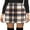 Brown, variant on Blotona Women Wool Plaid Mini Skirt High Waist Winter Wool Pencil Skirt Elegant Casua Vintage Mini Pencil Skirts Preppy Clothes for Teen Girls
