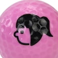 thumbnail image 3 of Pelotas de golf para práctica profesional, bolas de para entrenamiento de golf de doble capa para interiores y exteriores para ejercicios de Go Rosado Soledad Pelota de práctica de golf, 3 of 8