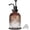 Brown-black Pump-1pc, variant on 12Oz Vintage Glass Bathroom Soap Dispenser, Kitchen Dish Soap Dispenser with Pump, Refillable Liquid Hand Soap Bottle, Lotion, Antique Rustic Farmhouse Decor